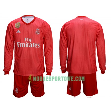 Koszulka Real Madryt Dziecięcy Trzeci Stroje Piłkarskie 2018/19 Długi Rękaw